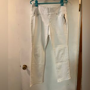 Pull on White Jeans in 10P by Jag Jeans